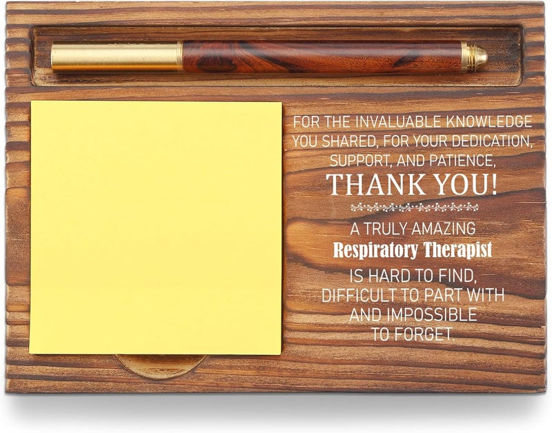YODOCAMP Respiratory Therapist Appreciation Gift, Thank You Desk Organizer, Pulmonary Care Sticky Note Holder for RTs, ICU Nurses, Hospital Staff, Medical Office Decor TZP92 - Image 1